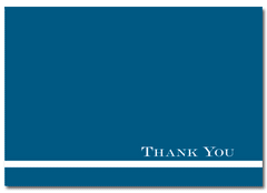 100 lb Midnight Blue Thank You Note Cards & Envelopes, measure(4.87" x 3.375" ), compatible with copier, inkjet and laser, matte both sides