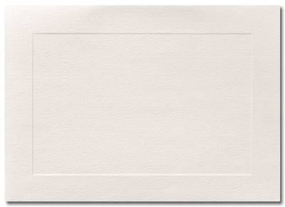 White Vellum Paneled Notecard, measure (4.875" x 3.375") , compatible with copier,inkjet and laser , matte both sides