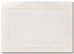 White Vellum Paneled Notecard, measure (4.875" x 3.375") , compatible with copier,inkjet and laser , matte both sides