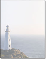 light house ocean cliff stationery paper letterhead sheets