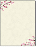 Cherry Blossoms Stationery Paper