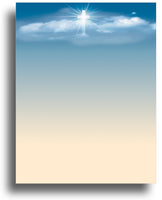 Religious Letterhead - Cross in the Sky - (Sheets: 80)