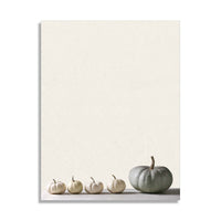 Line of Pumpkins - Fall Stationery - 70lb Text