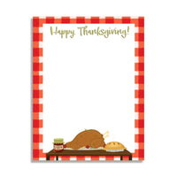 Thanksgiving Dinner - Fall Stationery - 70lb Text