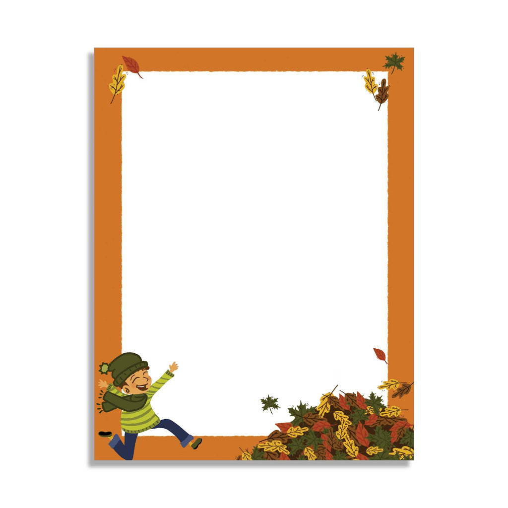 Pile of Leaves - Fall Stationery - 70lb Text
