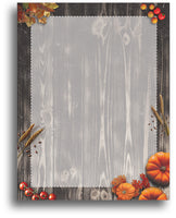 Autumn Pumpkin Harvest Stationery Paper