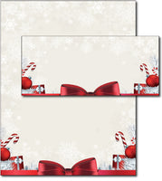 Holiday Present Christmas Letterhead & Envelopes