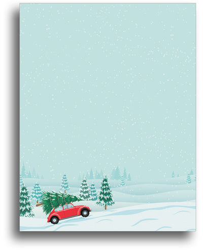 Christmas Tree Farm Holiday Stationery Paper