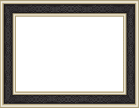 Blank Certificates - 60lb | Black Border (Gold Foil Framing)