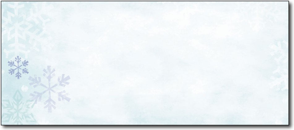 50lb Blue Flakes Envelopes, measure (9 1/2" x 4 1/8") , compatible with inkjet and laser