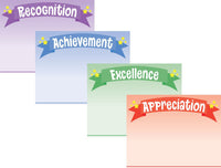 Srat Banner Assorted Certificate paper pack featuring Acheivement, Excellence, Recognition, & Appreciation Certificates