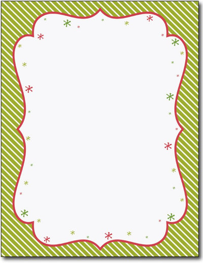 50 lb Peppermint Twist Letterhead,  measure( 8 1/2" x 11"), compatible with inkjet and laser
