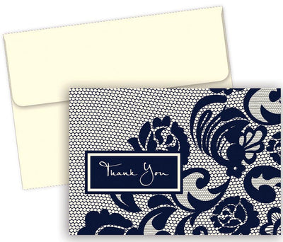 Lovely Lace Thank You Note Cards & Envelopes