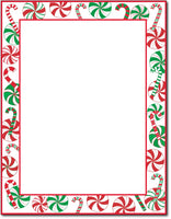 50lb Peppermints Party Holiday Paper, measure (8 1/2" x 11") , compatible  with copier, inkjet and laser, matte both sides