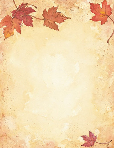 Fall Leaves Stationary - 80 Sheets