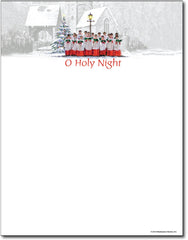 Singing Choir Holiday Letterhead