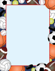 Team Sports Letterhead - 80 Sheets