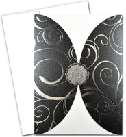 Scalloped Rounded Pocket Invitations with Envelopes