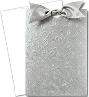 Heirloom Vine Silver Invitations with Envelopes