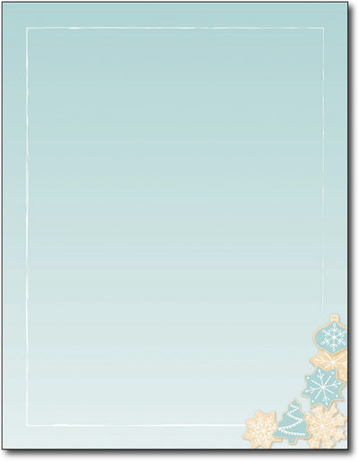 50lb Holiday Cookie Christmas Paper, measure (8 1/2" x 11") , compatible  with copier, inkjet and laser, matte both sides