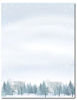 50lb Winter Wonderland Letterhead, measure(8 1/2" x 11"), compatible with inkjet and laser