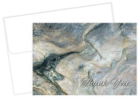 marble thank you note cards and envelopes