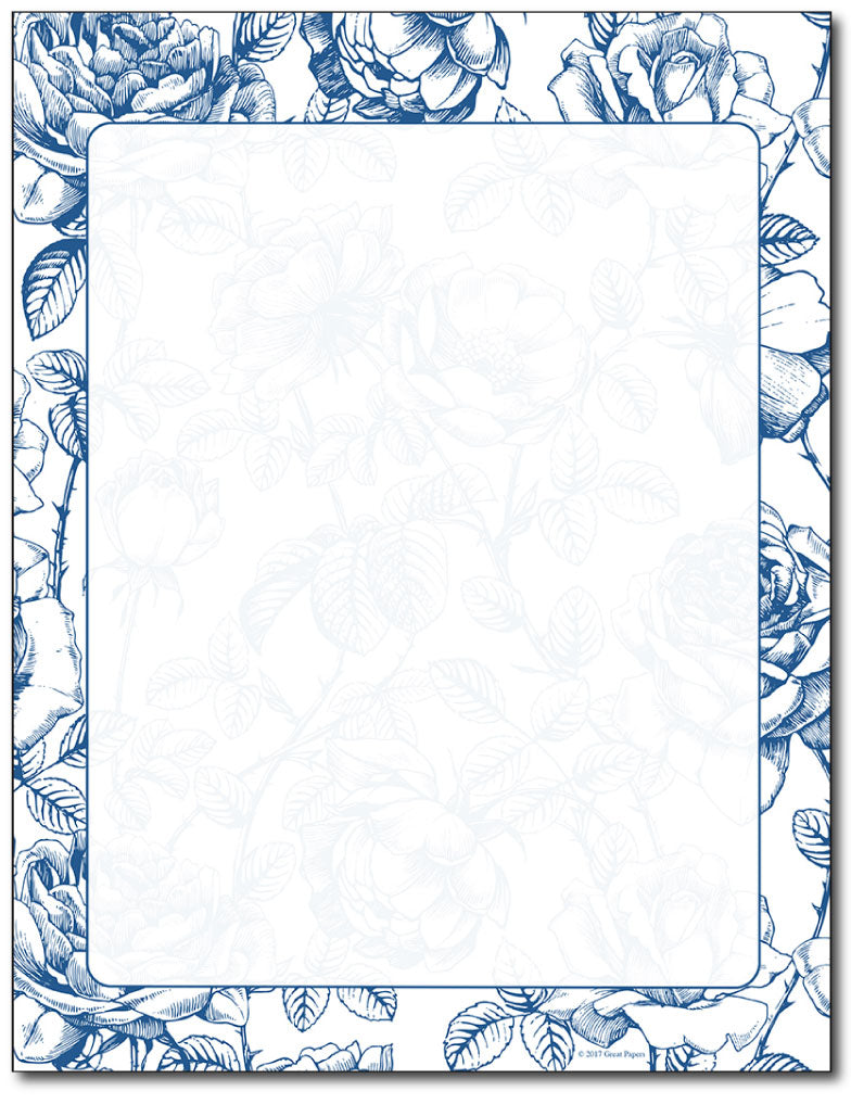 French Rose Stationery - 80 Sheets