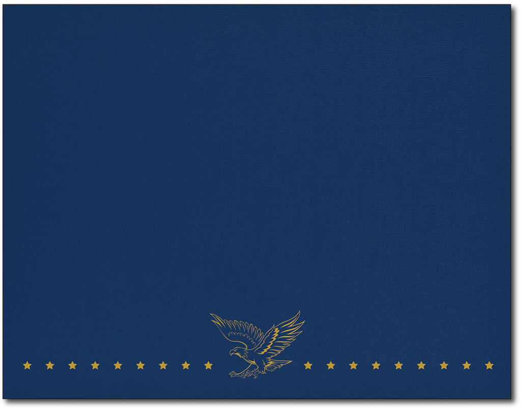 Certificate Holders - Patriotic Design (Navy & Gold Foil)