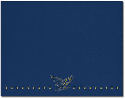 Certificate Holders - Patriotic Design (Navy & Gold Foil)