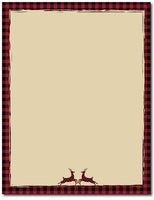 Buffalo Red Reindeer Stationery