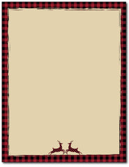 Buffalo Red Reindeer Stationery