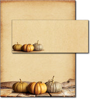 Fall Letterhead with Envelopes - Fall Pumpkin