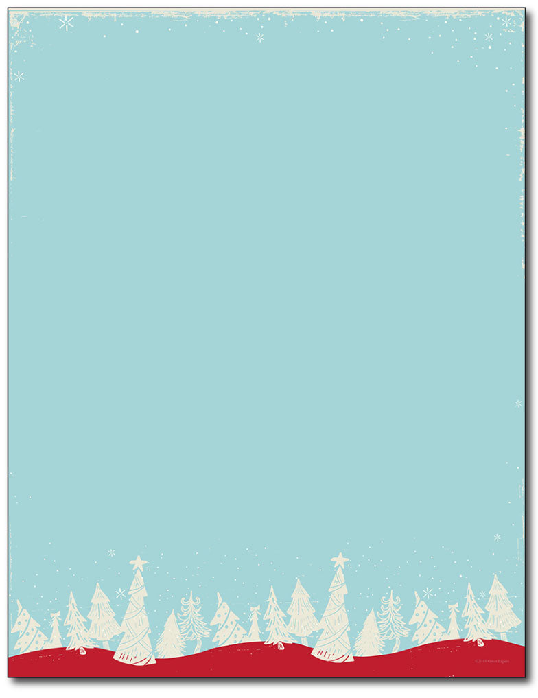 Christmas Forest Stationery
