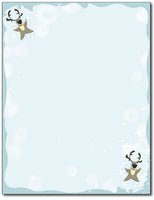 Reindeer Snow Angel Stationery