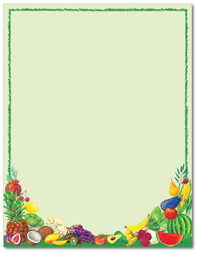 Food Letterhead - Healthy Eats - 60lb Text