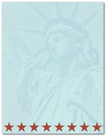 Patriotic Stationery - Lady Liberty - 60lb Text
