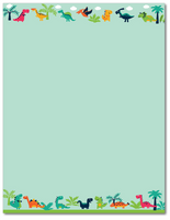 Playtime Letterhead - Happy Dinosaur - 60lb Text