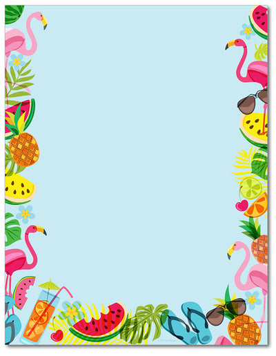 Summer Theme Paper - Tropical Vibes - 60lb Text