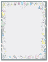 Baby Shower Letterhead - Baby Time - 60lb Text