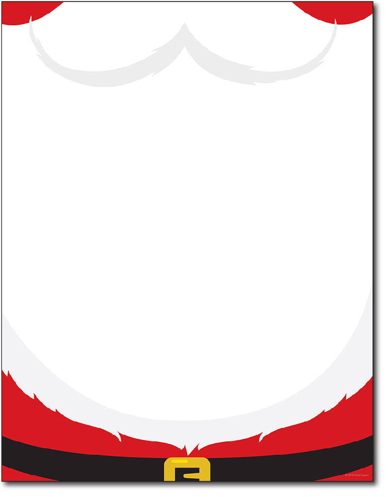 Christmas Letterhead - Santas Beard