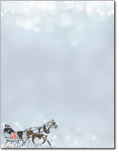 Holiday Stationery - Vintage Sleigh Ride