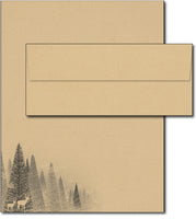 Winter Forest Holiday Stationery & Envelopes