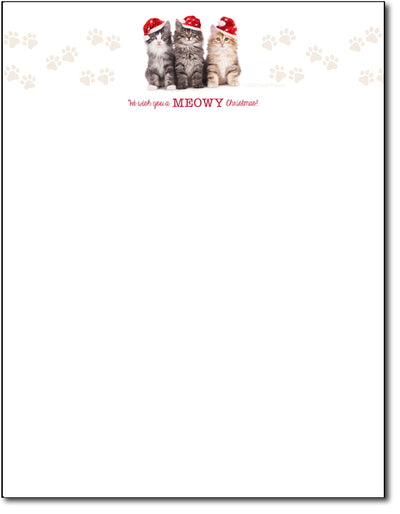 Christmas Cats Holiday Stationery