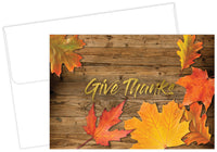 Give Thanks Fall Thank You Card Sets - 50 Cards