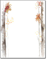 Fall Birch Stationery - 80 Sheets