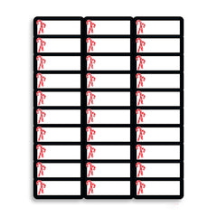 Candy Cane Red Address Labels