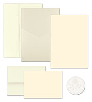 Pearl Shimmer Pocket Invitation and Note Card Kit