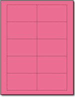 Blank Business Cards - Plain Pink | Matte - (110lb Index)