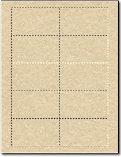 Blank Natural A2 Folded Blank Note Cards 50 Pack