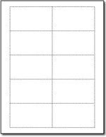 80lb White Linen Business Cards measure 3 1/2" x 2", linen both sides.